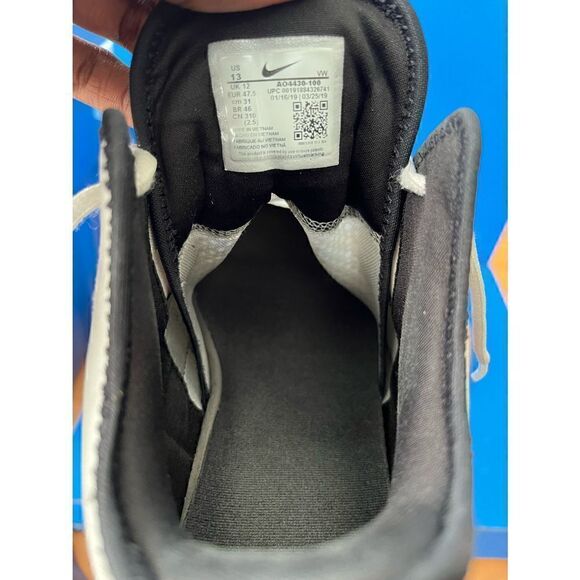 VTG Nike Air Zoom Flight 96 Jason Kidd 317980-101 White Black Grey OG Size 13 main image 5